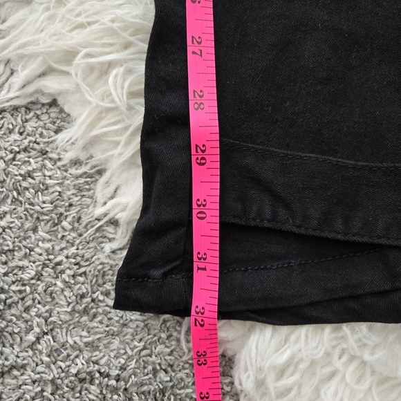 Daisy Denim Cargo Pocket Jumpsuit - black. Size Medium. New.SleevelessStraple - Picture 8 of 10